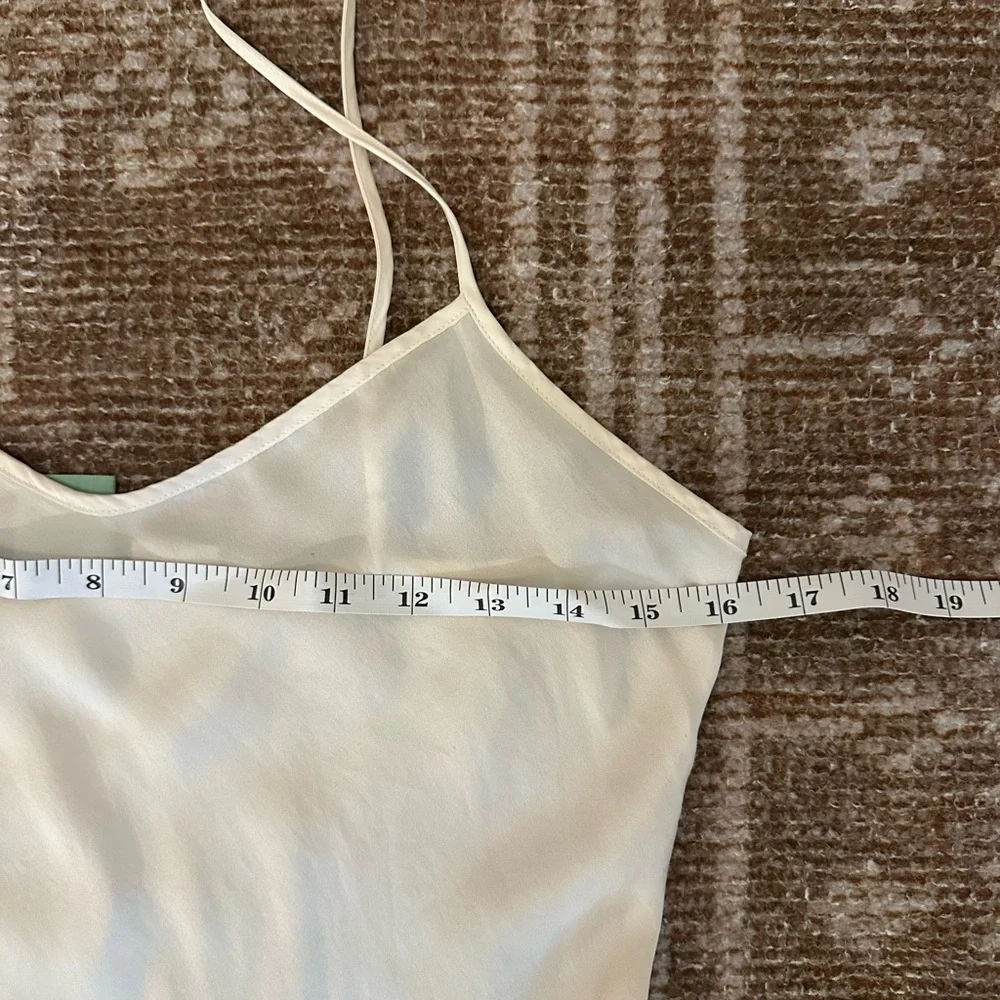 Light Cream 100% Silk Slip Dress - Women Intimates & Sleepwear - Picture 3 of 6